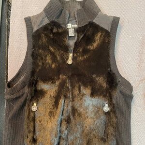 Jamie Sadock Rabbit fur dress